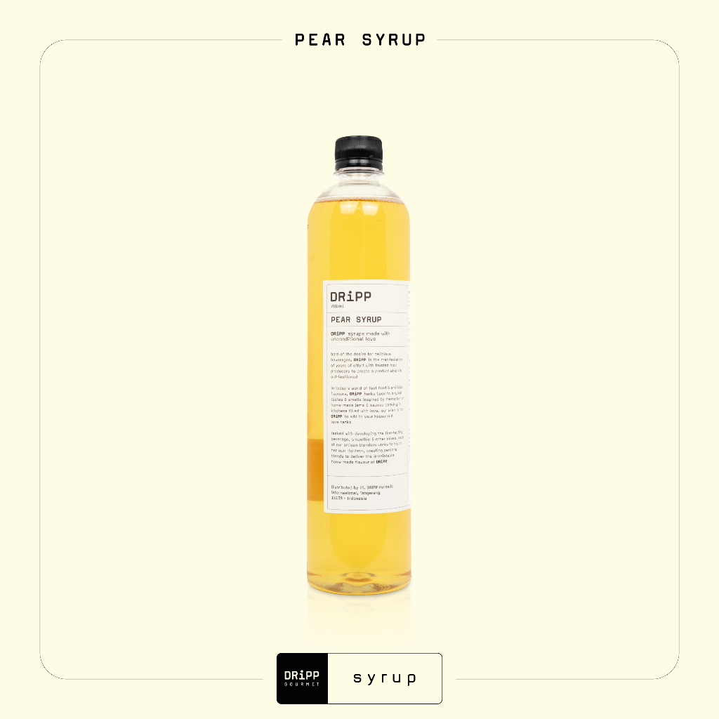 

DRiPP Pear Syrup - Sirup Rasa Pir Untuk Minuman Enak di Kafe/Bisnis/Rumahan