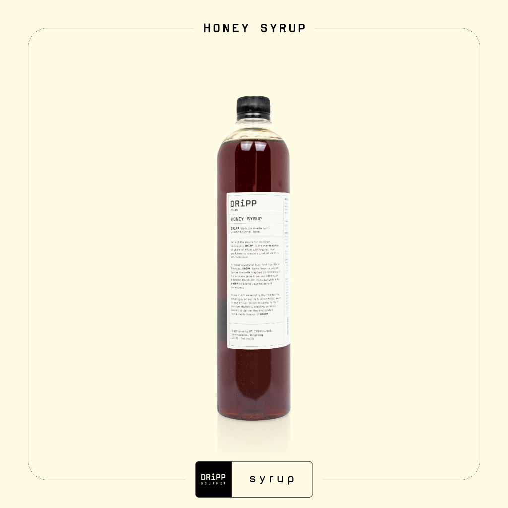 

DRiPP Honey Syrup - Sirup Rasa Madu Untuk Minuman Enak di Kafe/Bisnis/Rumahan