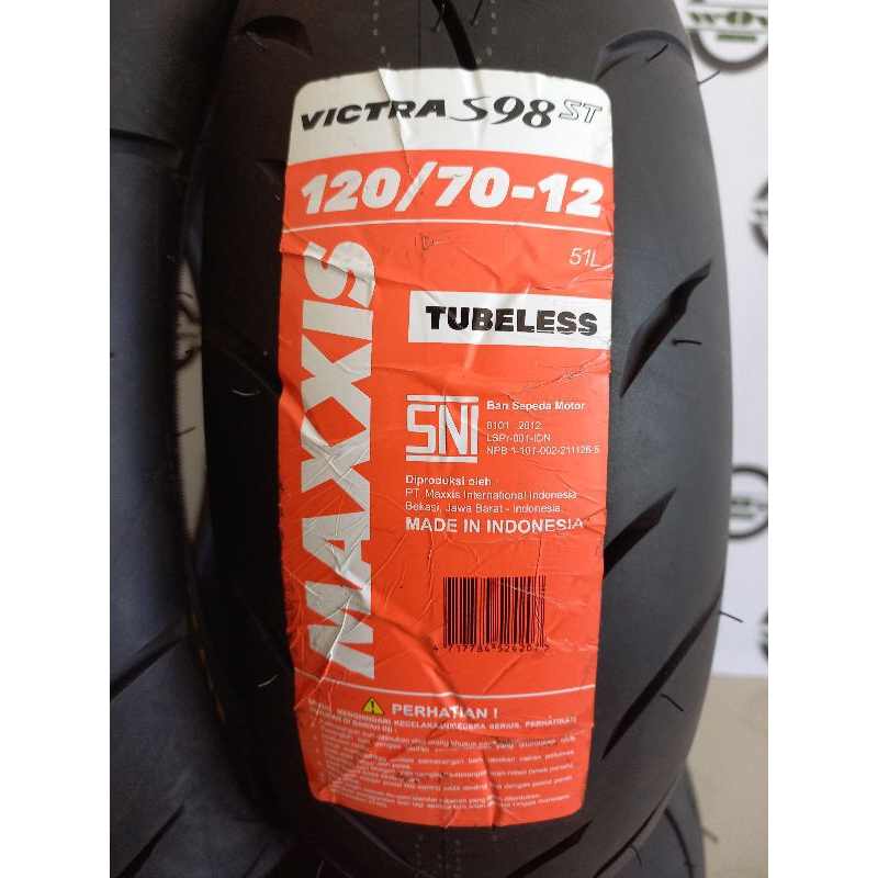 BAN MAXXIS VICTRA 120/70-12 (ORIGINAL 100%)