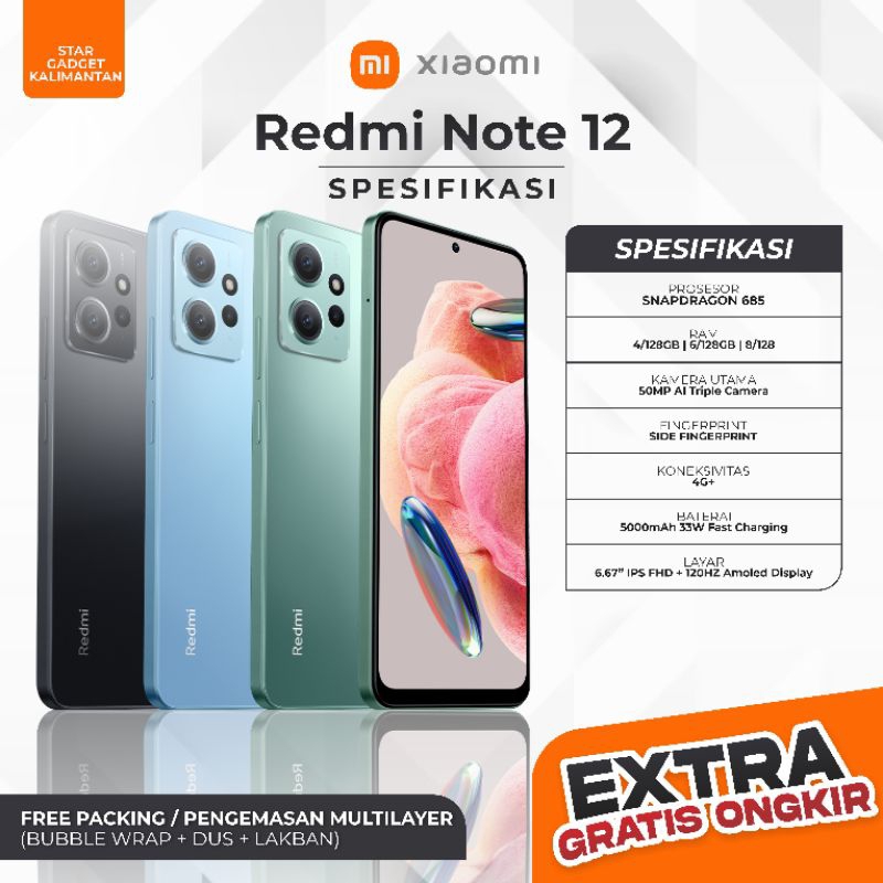 Xiaomi Redmi Note 12 [4GB/128GB] | [6GB/128GB] | [8GB/128GB]