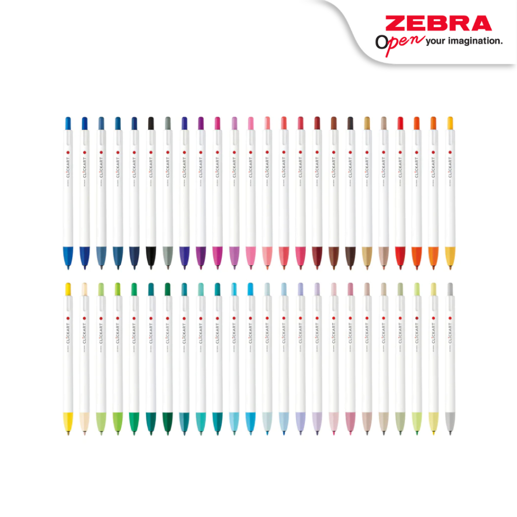 

ZEBRA ClickArt Spidol Warna 0.6mm Fine Point Color Marker Retractable Barrel Style