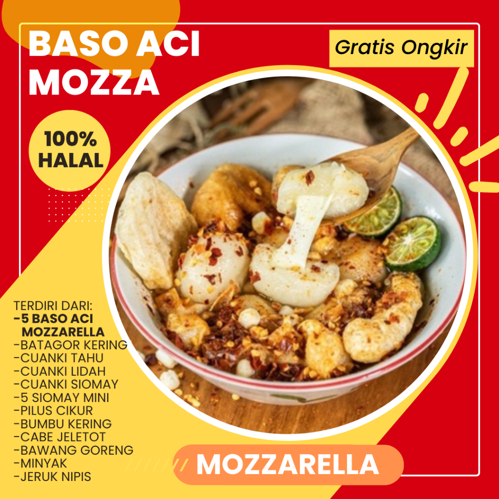 

Baso Aci Isi Mozzarella | Pentol Aci Cuanki Batagor Khas Pedas Jajanan Kekinian Fresh Home Made