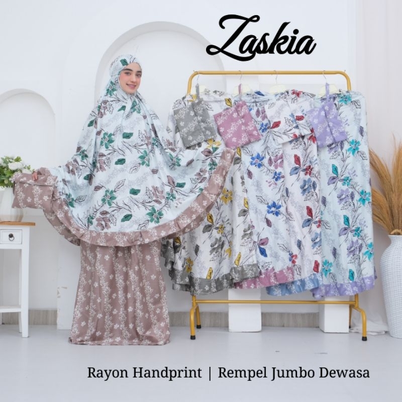 Mukena Rempel Jumbo Zaskia/Mukena Rayon/Mukena Jumbo Dewasa/Mukena Solo/Grosir Mukena/Mukena Murah