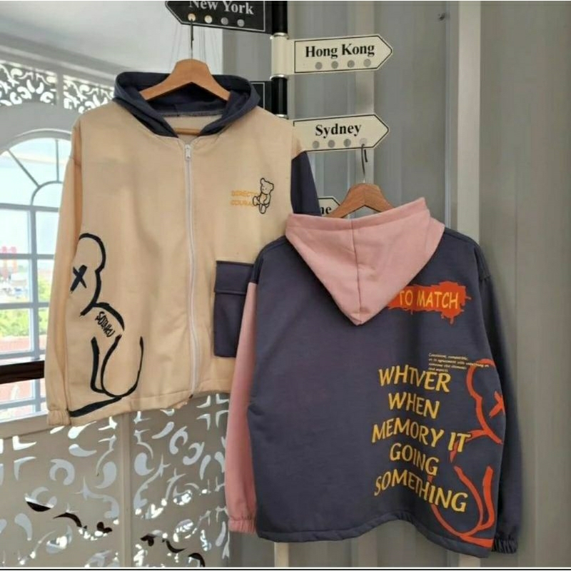 outher sweater wanita / sweater wanita / SWEATER BEAR OUTHER