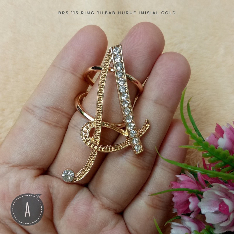 RING HIJAB HURUF //RING INISIAL //Bros HIJAB Abjad