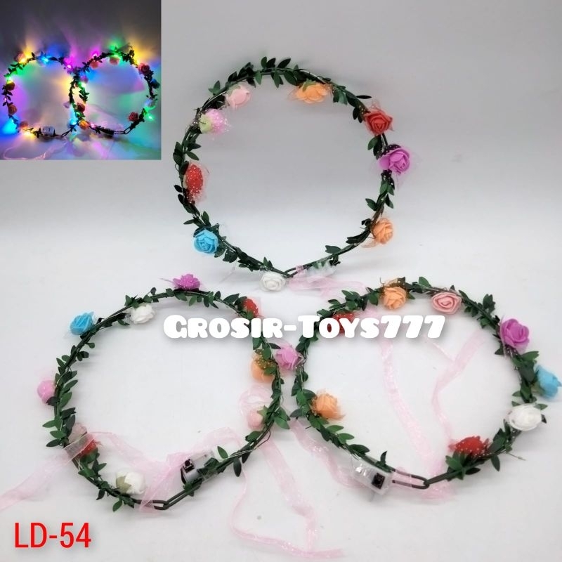 Bando Bunga Anak-Dewasa / Flower Crown LED