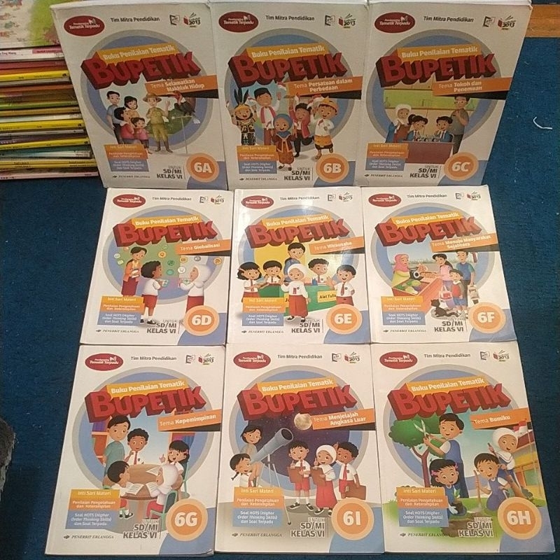 buku paket BUPETIK kelas 6A,6b,6c,6d,6,e,6f,6g,6h,6i SD/MI Kurikulum K13N