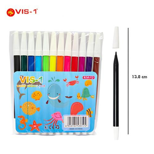 

[Whispers] Set Isi 12 Spidol Ekonomis Mewarnai Seni Painting Perlengkapan Melukis Colourful Variatif