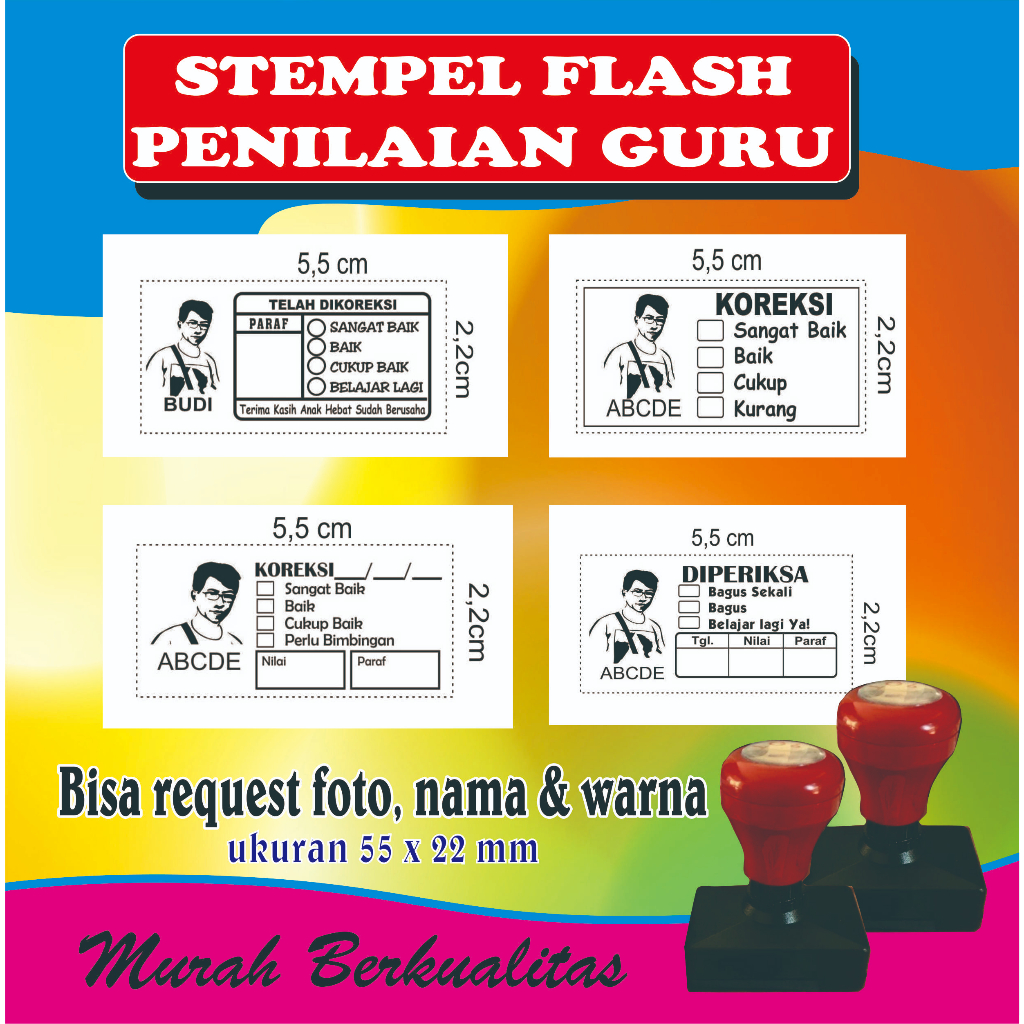 

Stempel Penilaian Koreksi Guru Flash Otomatis