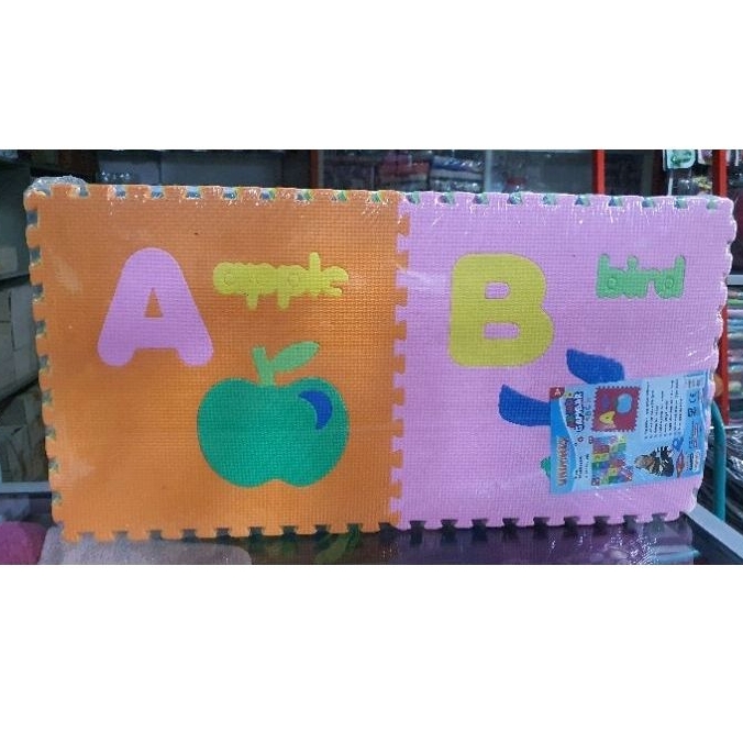 karpet puzzle busa gambar anak evamatic