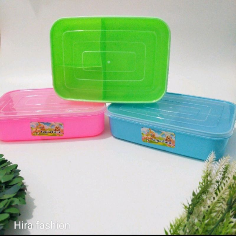 Tempat bekal plastik/bekal nasi+lauk