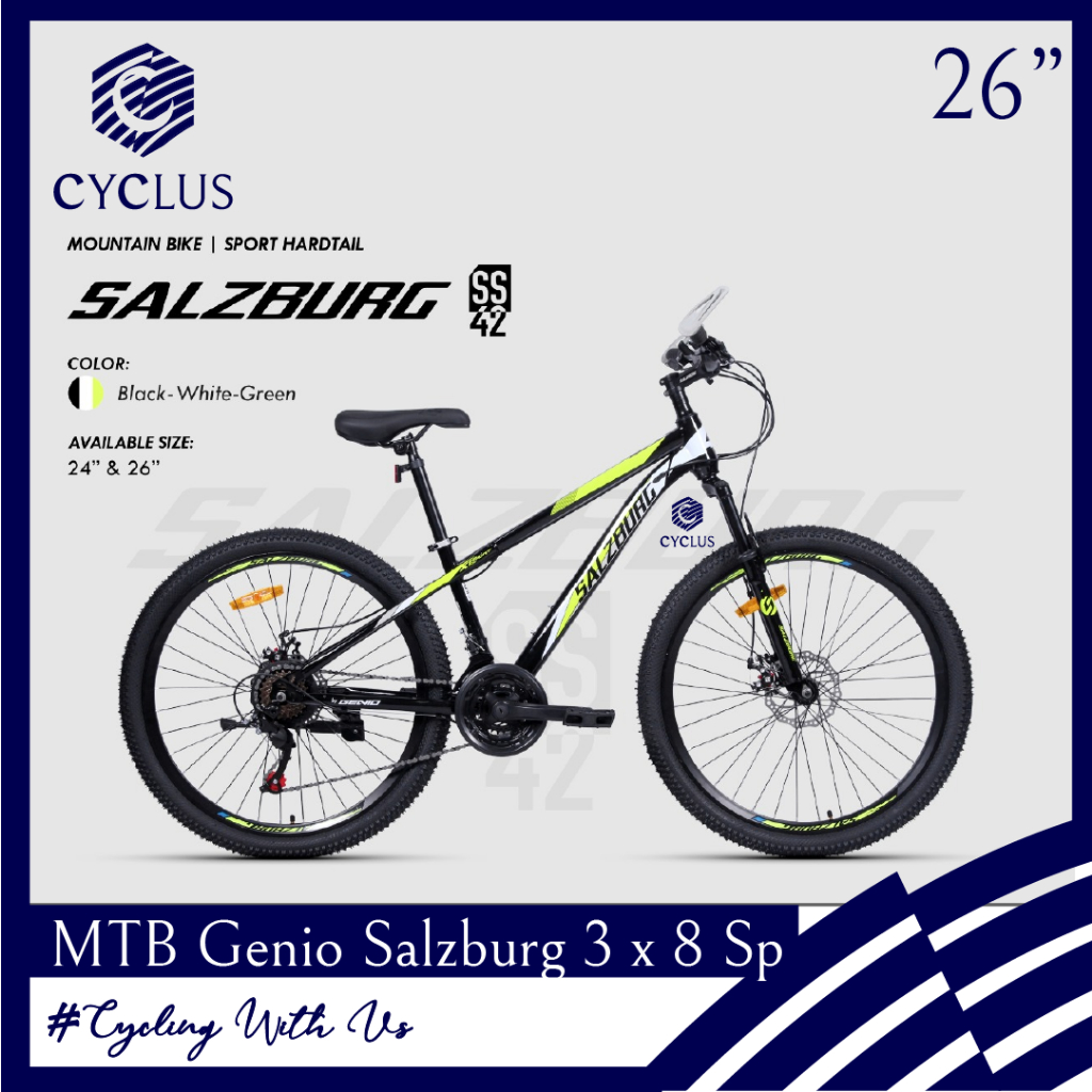 Sepeda Gunung MTB Anak Dewasa Genio Salzburg SS 42 26 Inch Murah Original Bagus