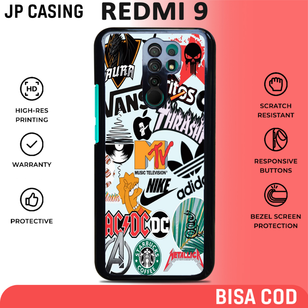 case redmi 9 terbaru aesthetic motif aesthetic grafiti keren casing hp mewah bahan softcase hardcase