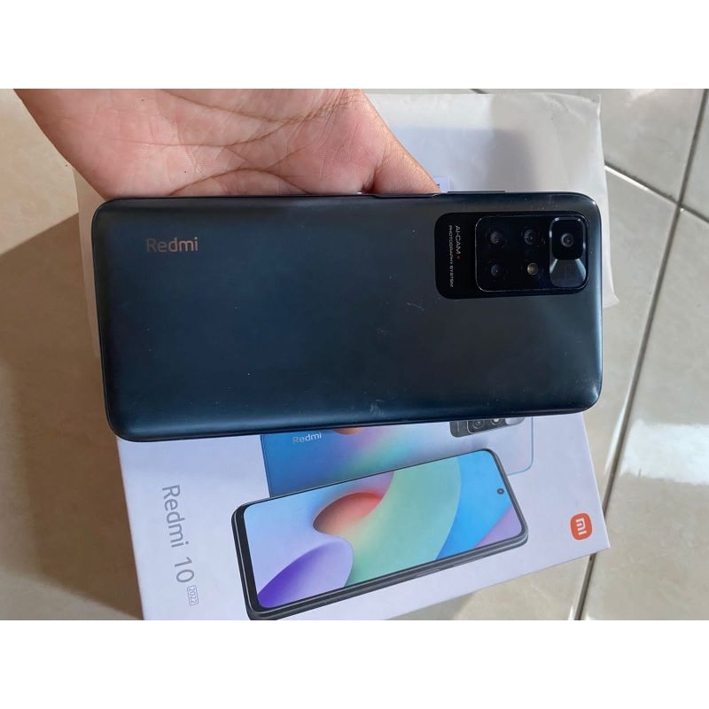 redmi 10 2022 ram 6/128 mati total hp+dus