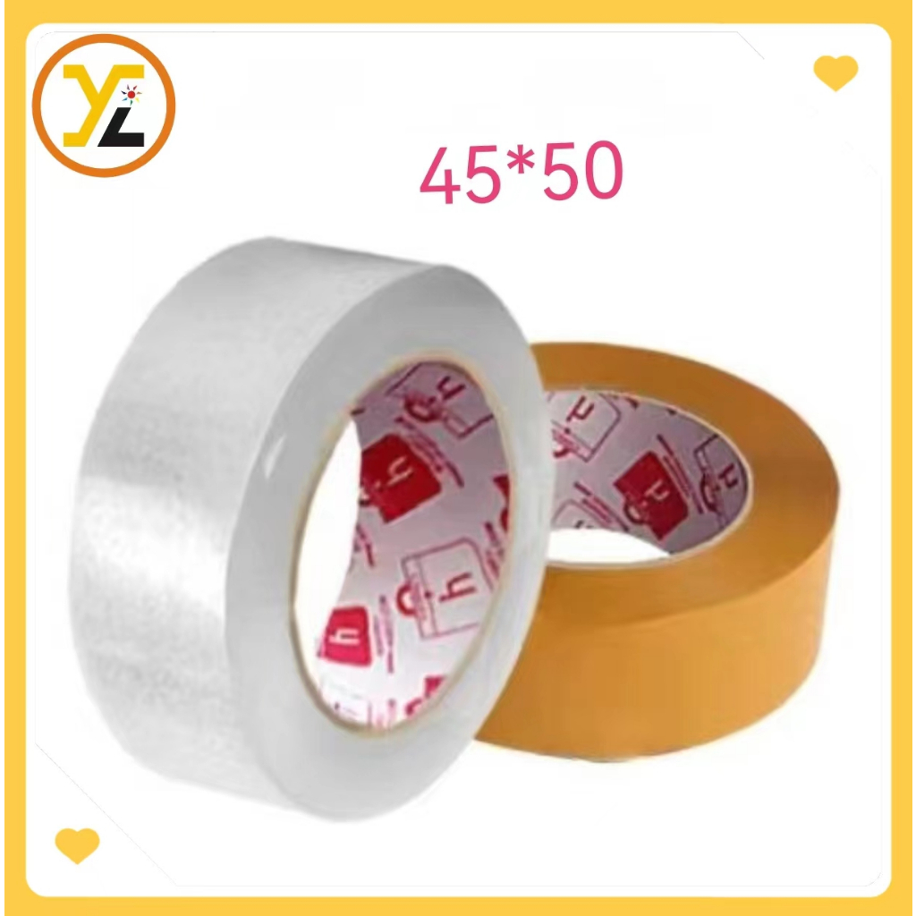

MEREK HORICI MURAH SUPER CLPER 45mmx50Y LAKBAN BENING DAN COKLAT HORICI TAPE DAN HOKI TAPE