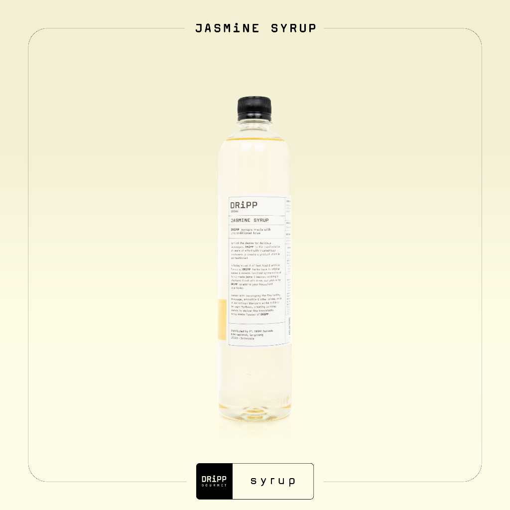 

DRiPP Jasmine Syrup - Sirup Rasa Melati Untuk Minuman Enak di Kafe/Bisnis/Rumahan