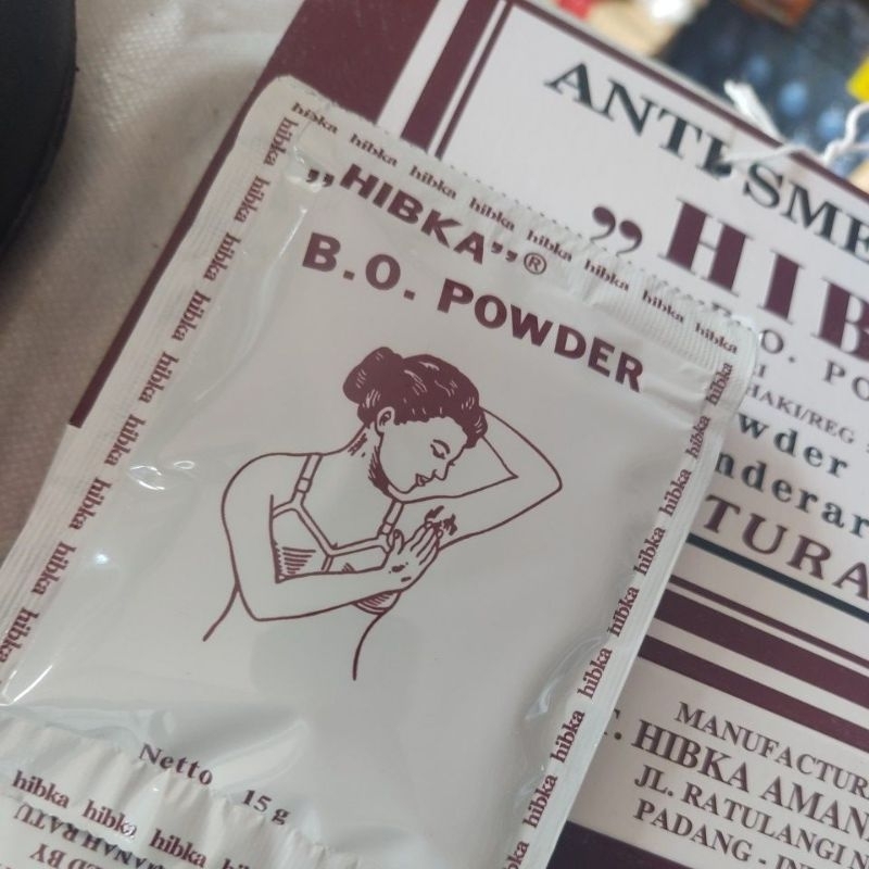 Bedak Deodorant Hibka B.O. Powder 15g