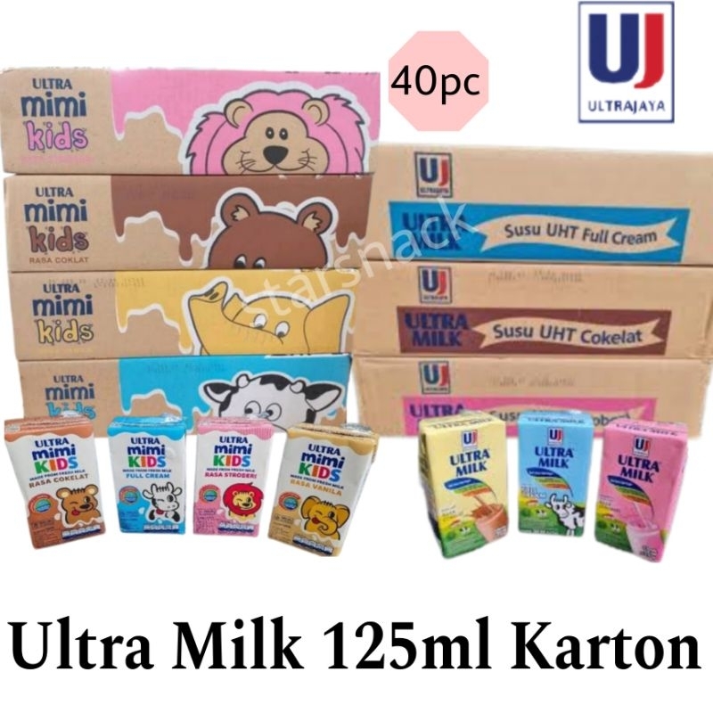 

Ultra milk Mimi 125 ml karton isi 40 pc