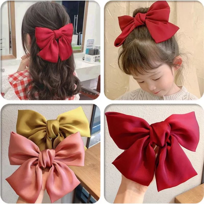 Ikat Rambut Wanita Pita Kain Satin