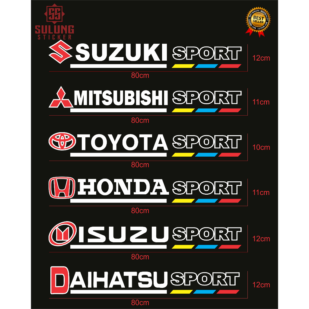 Stiker Kaca Depan Mobil Variasi Suzuki Dan Varian Motif Lainnya Cutting Sticker Termurah AST JunDW
