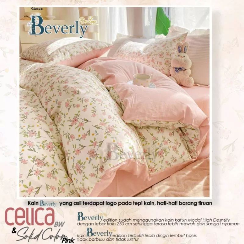 SET BEDCOVER MOTIF CELICA AGATHA CORNELIA FREE KARET ANTIGESER