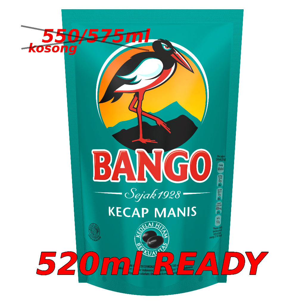 

Kecap Manis Cap Bango Refill Pack @550/575ml