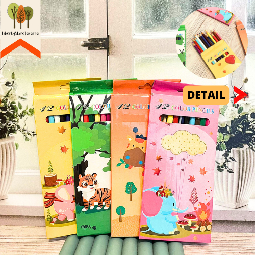 

Pensil Warna Murah 1 Set 12 Pcs Panjang 16cm Motif Hewan Animal Colored Pencil Best Gift Stationery For School Souvenir Alat Tulis Kantor Sekolah Kado Ulang Tahun