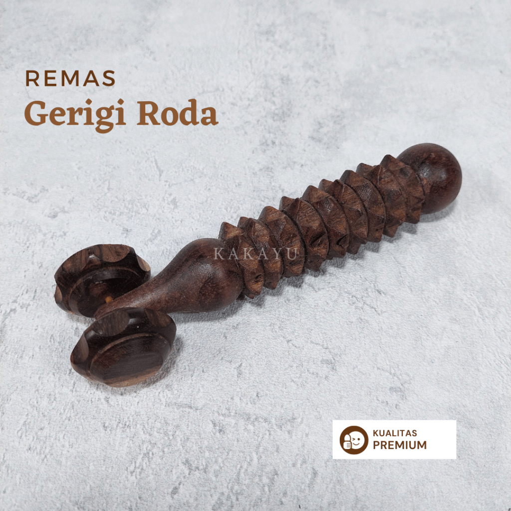 Alat Pijat Gerigi Roda / Alat Pijat Kayu / Alat Pijat Tradisional