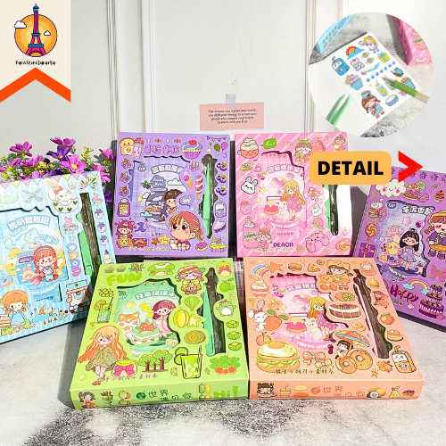 

Paket Buku Sticker WD-A601 Dengan Pinset Capit Tesedia 4 Warna Model Cewe Best Gift Stationery For School Alat Tulis Kantor Sekolah Kado Ulang Tahun
