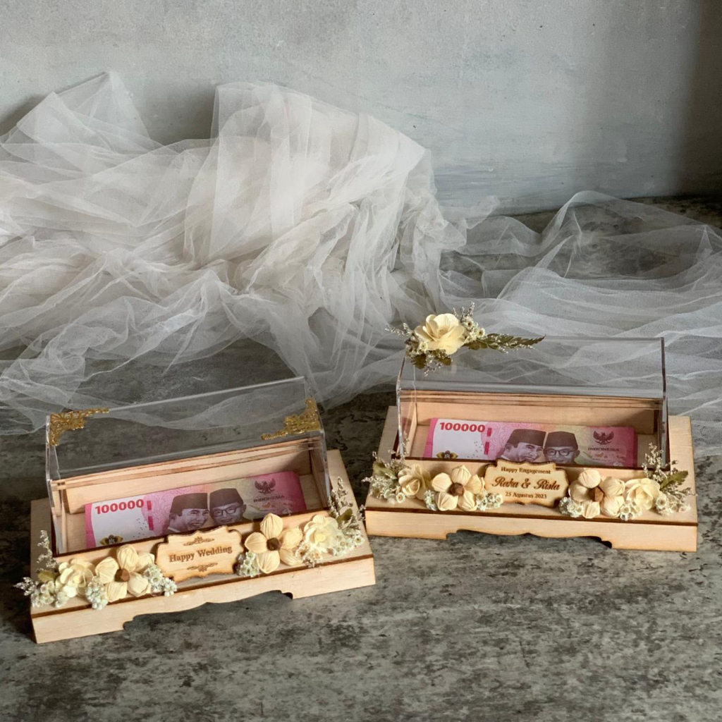 Kotak uang mahar seserahan rustic