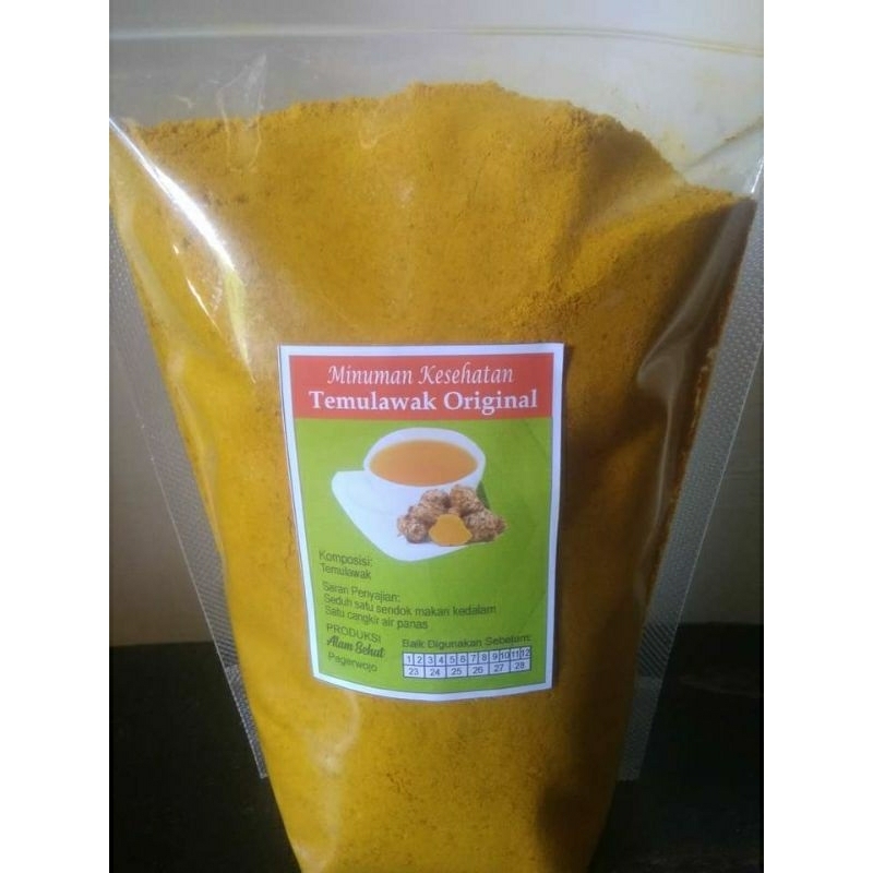 

temulawak bubuk original tanpa campuran kemasan 500gr