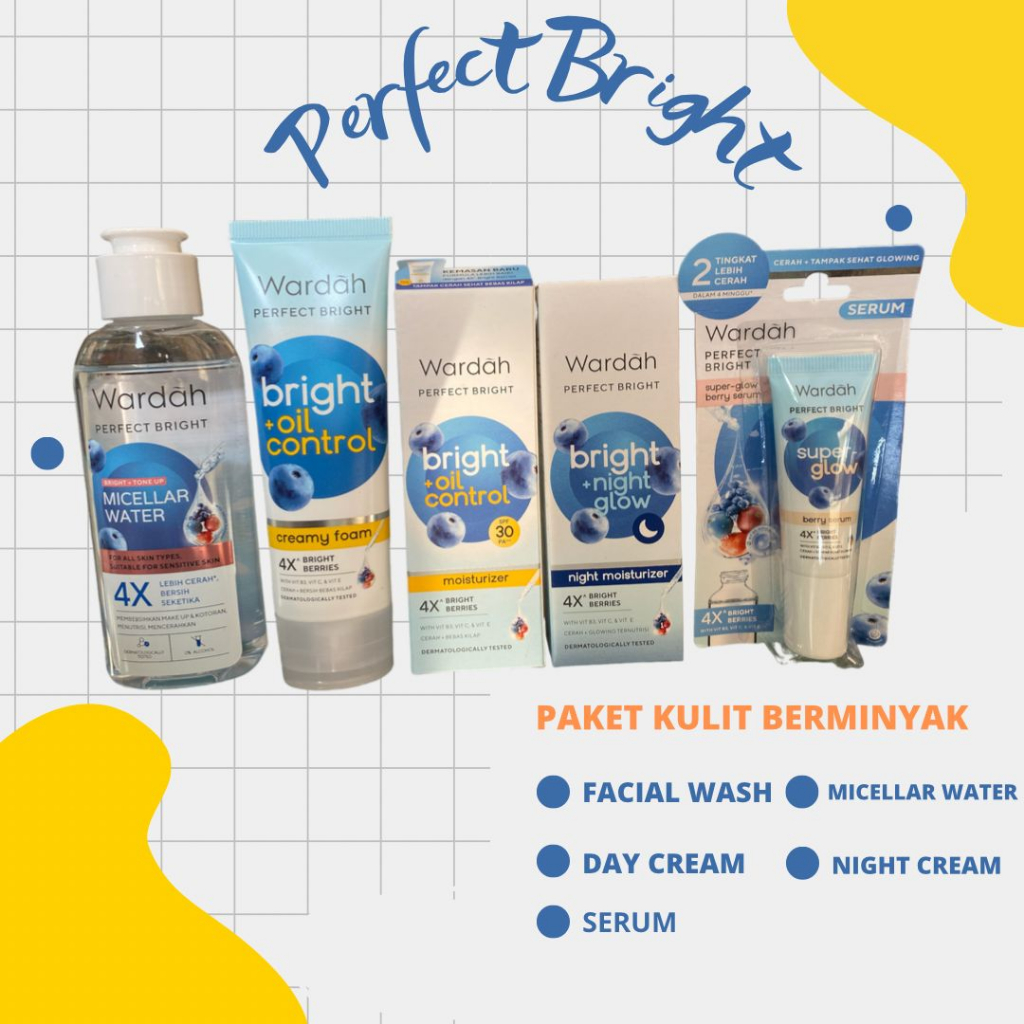 Perfect Bright paket skincare wardah