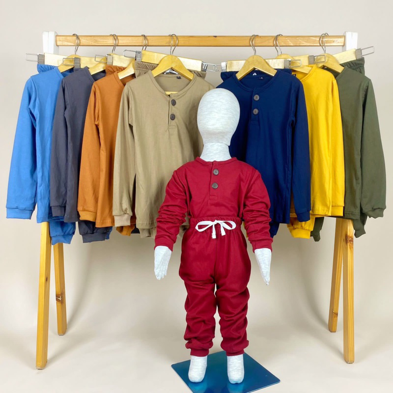 Setelan Piyama Anak Kaos Lengan Panjang Pajamas Pineapple Kids