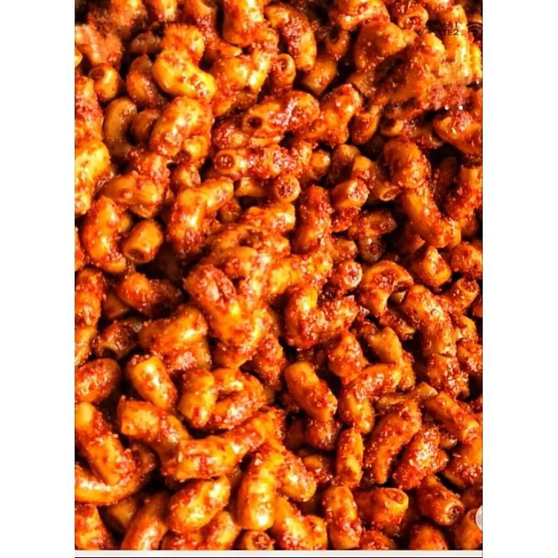 

Makaroni Bantet Pedas Daun Jeruk Kemasan Pouch 500gr