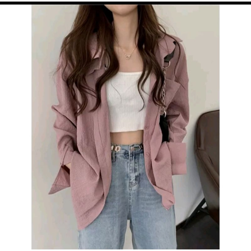 Kameja wanita Style Korea