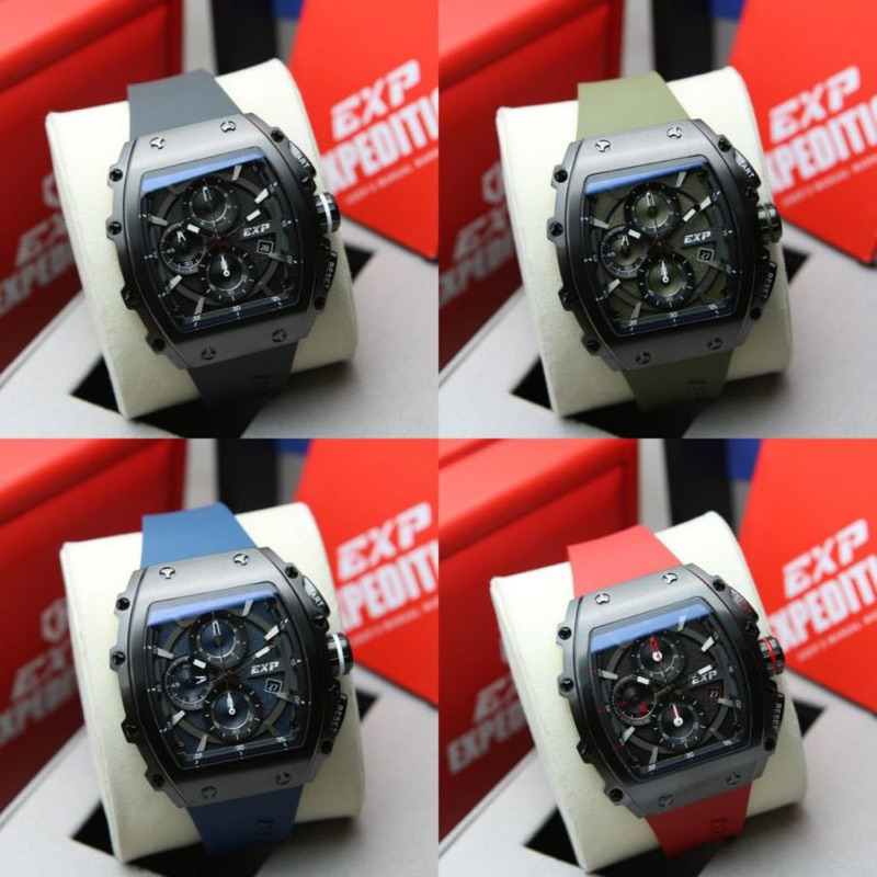 JAM TANGAN PRIA EXPEDITION E 6846 E6846 EXP-6846 RUBBER ORIGINAL