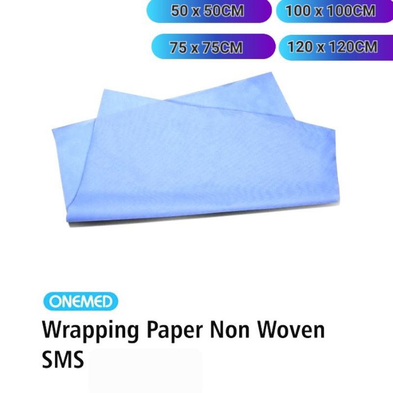 Wrapping Paper SMS Non Woven Onemed 50x50cm 75x75cm 100x100cm 120x120cm