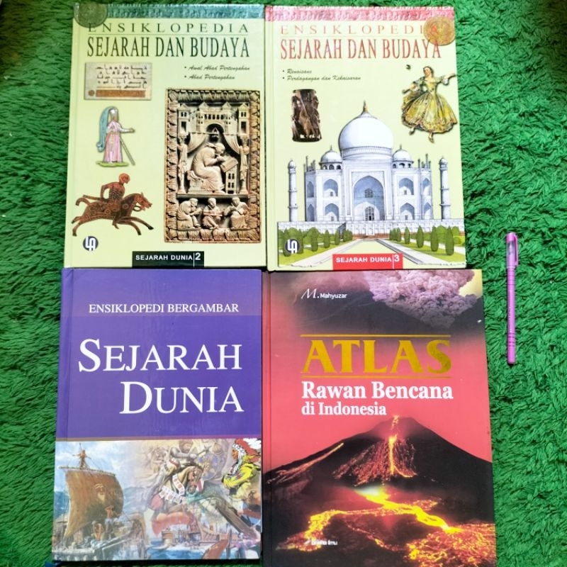 ORIGINAL BUKU ENSIKLOPEDIA SEJARAH DAN BUDAYA JILID 2 3 SEJARAH DUNIA ATLAS RAWAN BENCANA DI INDONES
