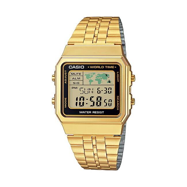 JAM TANGAN WANITA CASIO A-500WGA-1 ORIGINAL - A500WGA GOLD CASIO ORIGINAL jam tangan casio