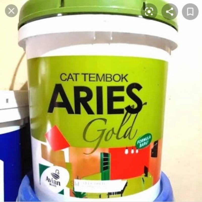 CAT TEMBOK ARIES GOLD 18 KG PAIL EMBER BESAR READY MANADO