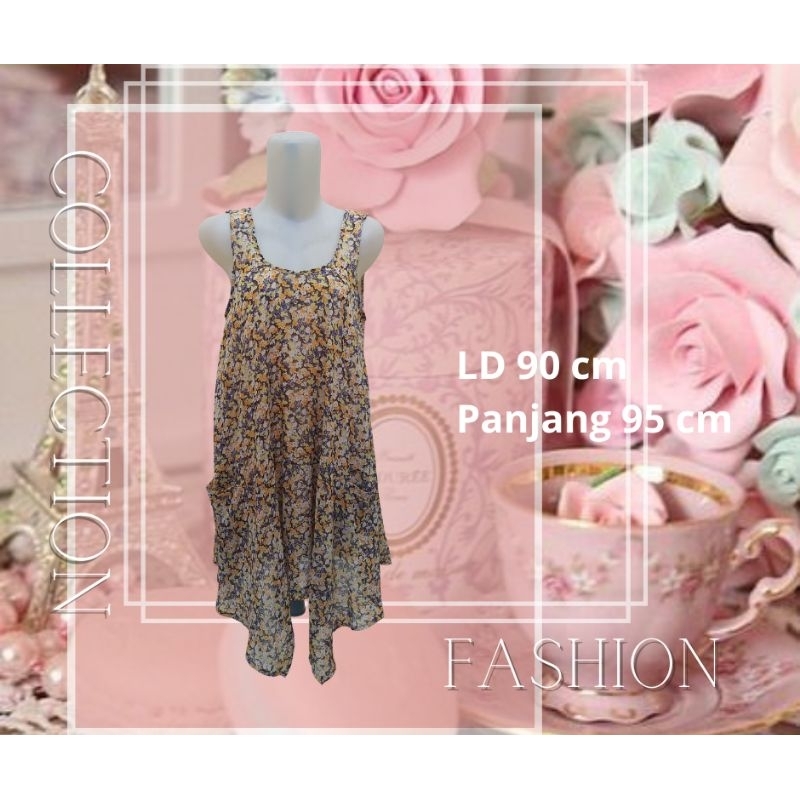 DRESS/outer sifon bunga2 fullfuring