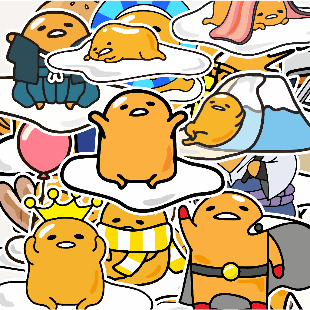 

(20 pcs) stiker GUDETAMA-cute/stiker kartun lucu/random/murah/stiker satuan/murah/random/stiker satuan/stiekr animasi lucu
