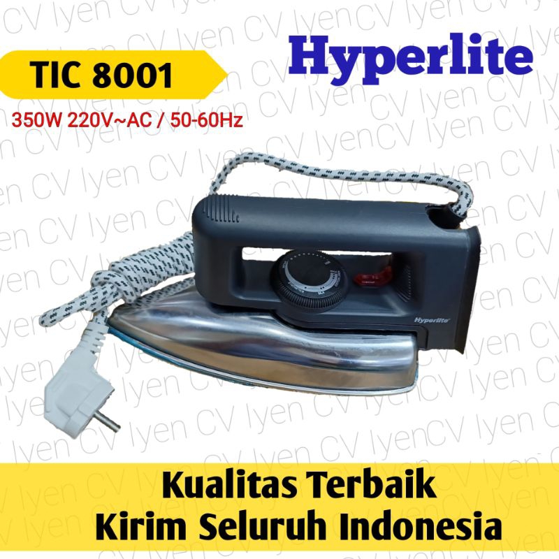 Seterika Hyperlite / seterika listrik / seterika stainless murah / seterika