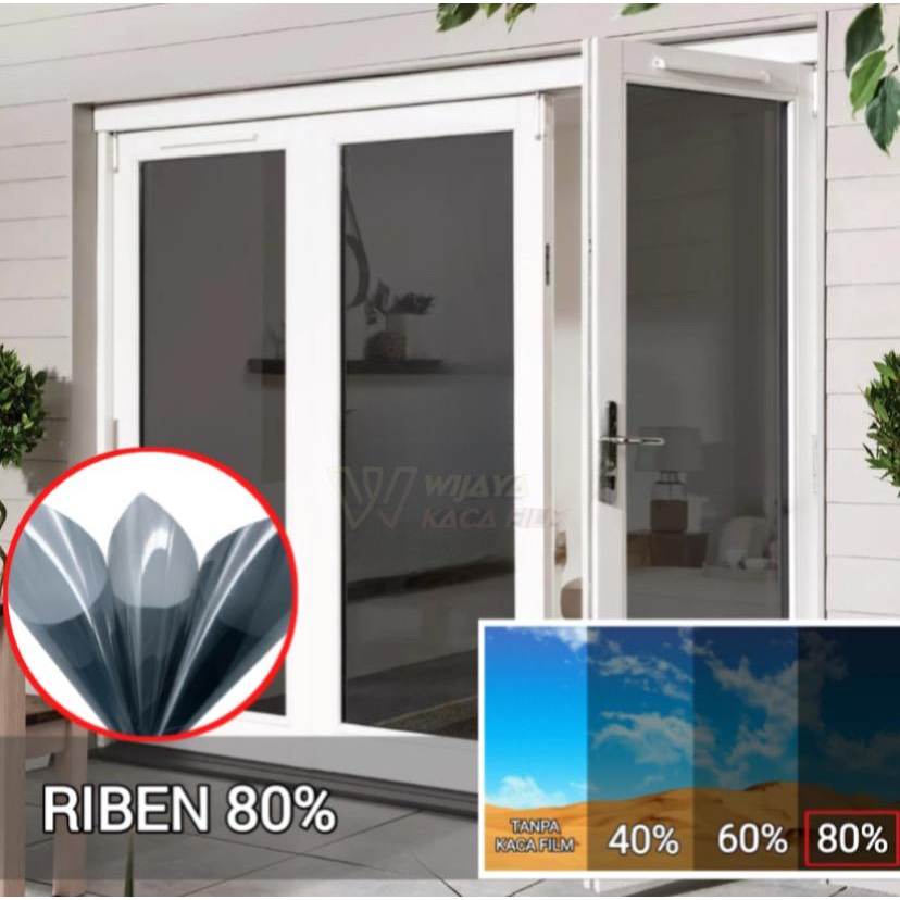 Wijayakacafilm - KACA FILM RIBEN PEREDAM PANAS Kaca film anti gores Kaca film jendela stiker