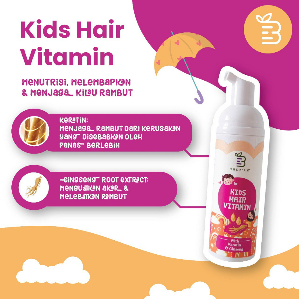 [PAKET] Beserum Hair Bundle Perawatan Rambut Kuah Sehat dan Lebat untuk Bayi dan Anak