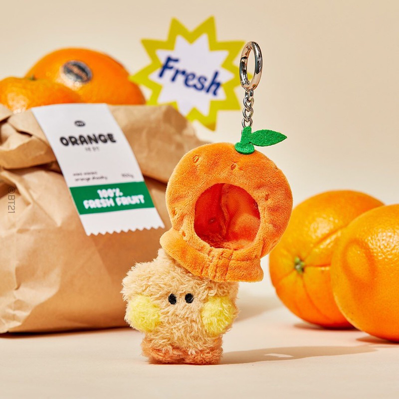 [READY] BT21 Minini Fresh Fruit Mini Doll Keyring Keychain