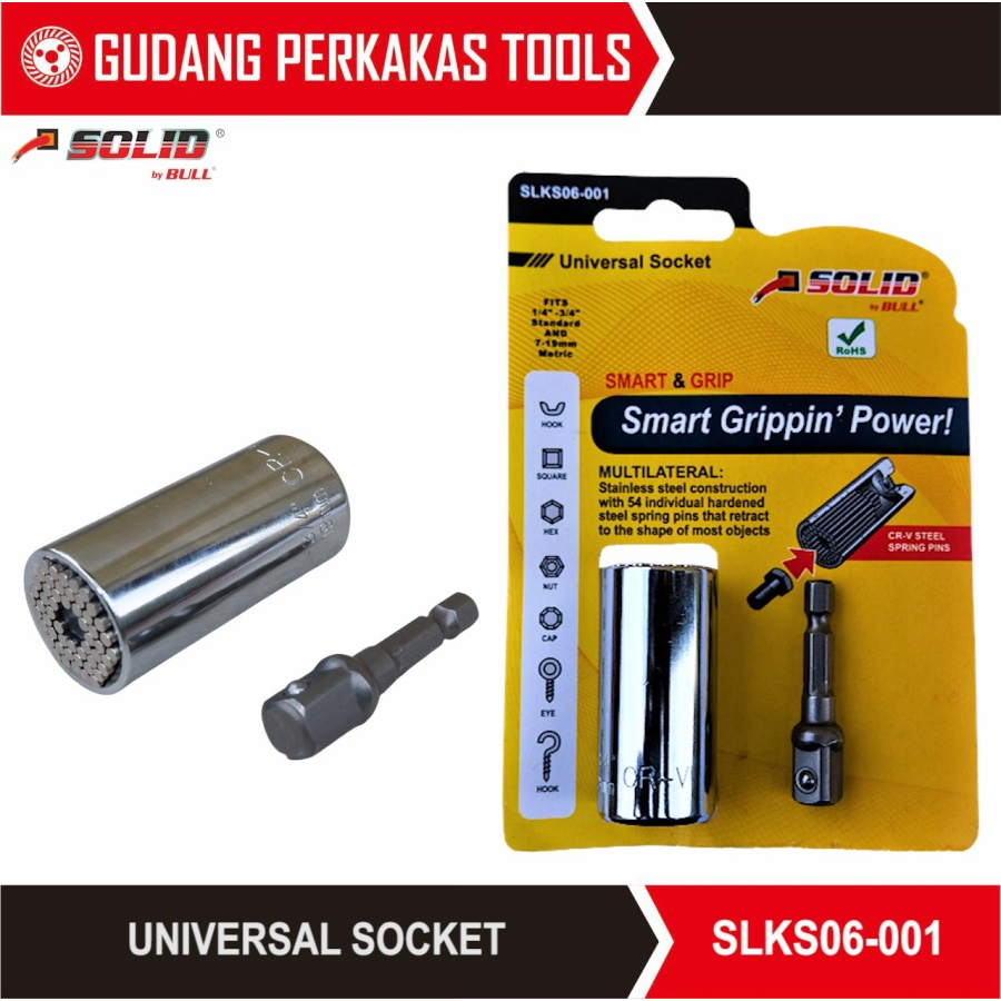Kepala Socket - kepala gator universal SOLID