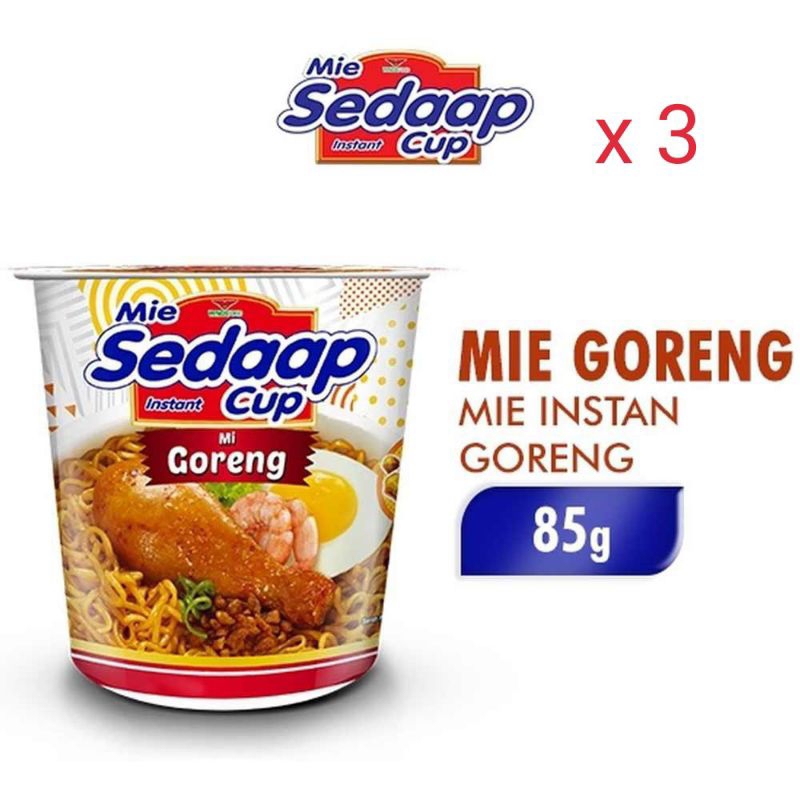 

MIE SEDAAP CUP GORENG 3pcs 85gr