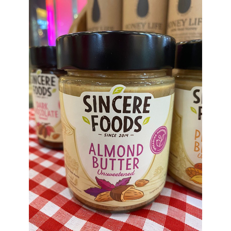 

Sincere Foods Almond Butter Unsweetened 300gr