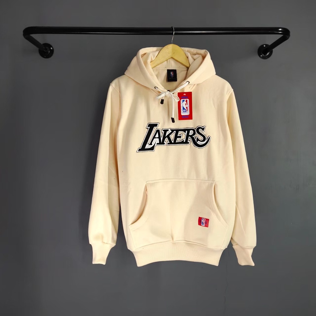 Jaket Sweater Hoodoe LAKERS x NBA fullbordier Hodie Prria Wanita COD